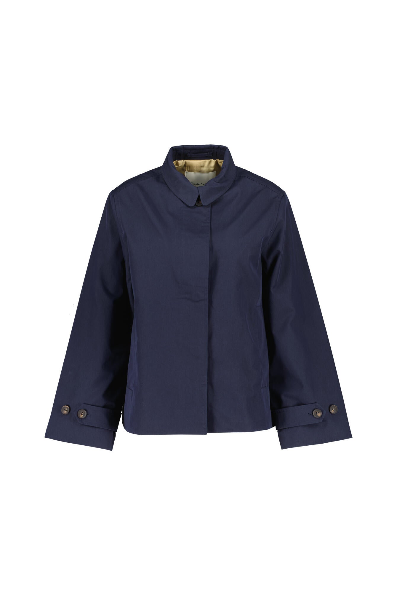 Kurzmantel aus Baumwolle - 433-EVENING BLUE - Blau