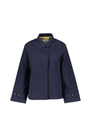 Kurzmantel aus Baumwolle - 433-EVENING BLUE - Blau