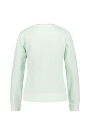 Sweatshirt aus Baumwolle - 355-FADED MINT - Grün