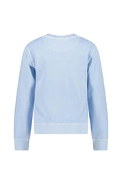 Sweatshirt aus Baumwolle - 457-FRESH BLUE - Blau