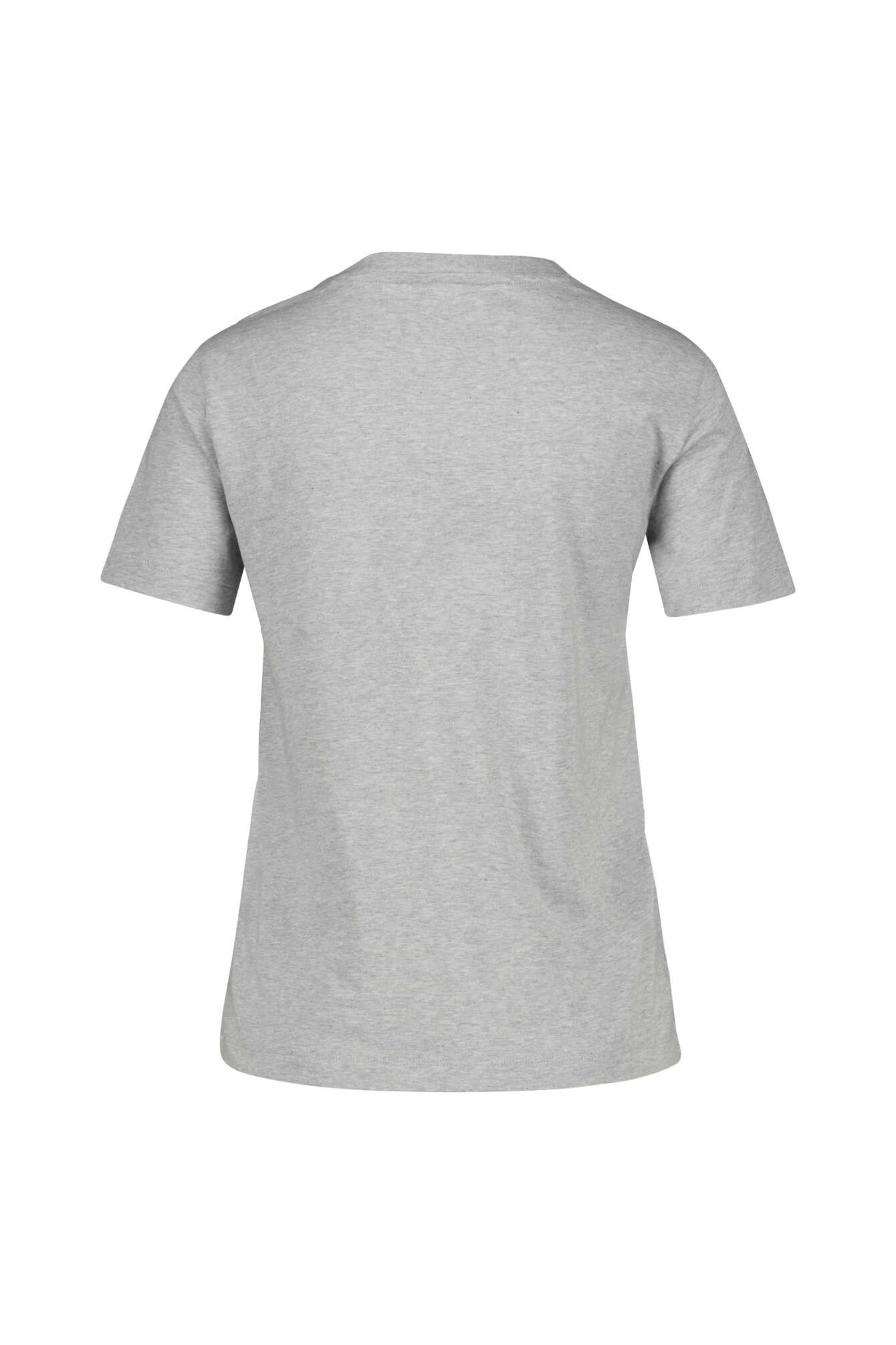 T-Shirt aus Baumwolle - 94-LIGHT GREY MELANGE - Grau