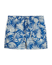Badeshorts mit Tropical-Print - 407-RICH BLUE - Blau