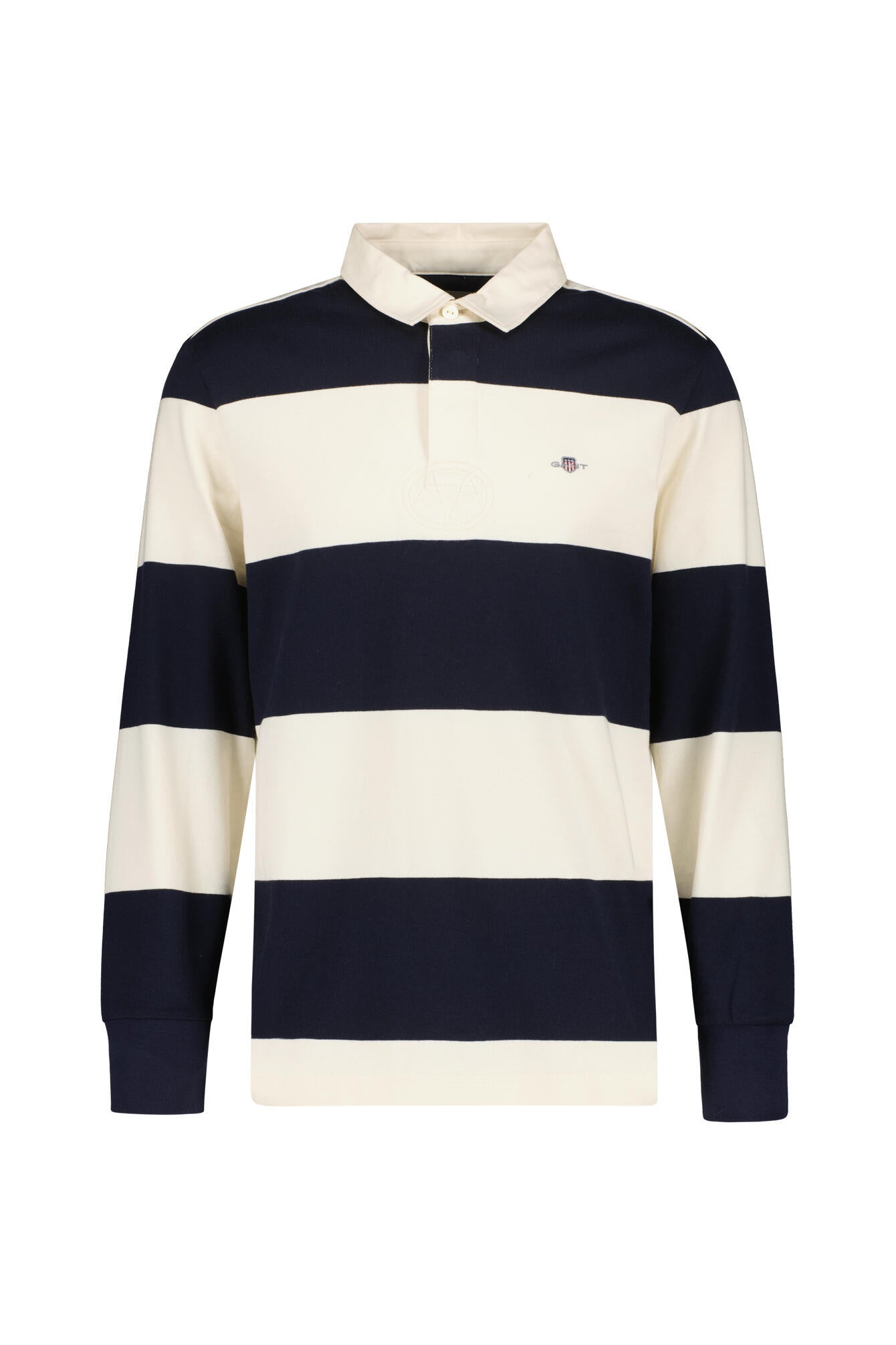 Sweatshirt gestreift aus Baumwolle - 433-EVENING BLUE - Blau