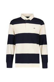 Sweatshirt gestreift aus Baumwolle - 433-EVENING BLUE - Blau