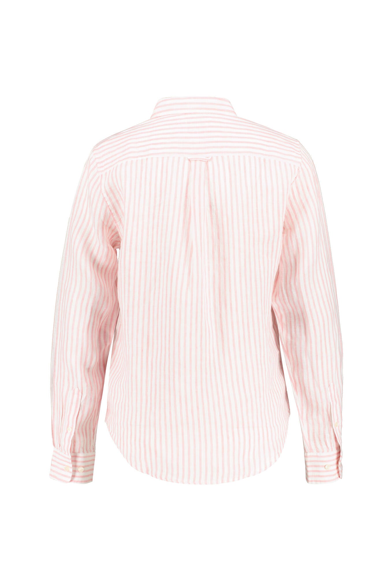 Leinenbluse gestreift - 627-GERANIUM PINK - Pink