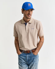 Poloshirt aus Baumwolle - 277-DRY SAND - Beige