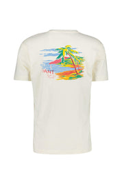 T-Shirt aus Baumwolle - 130-CREAM - Creme