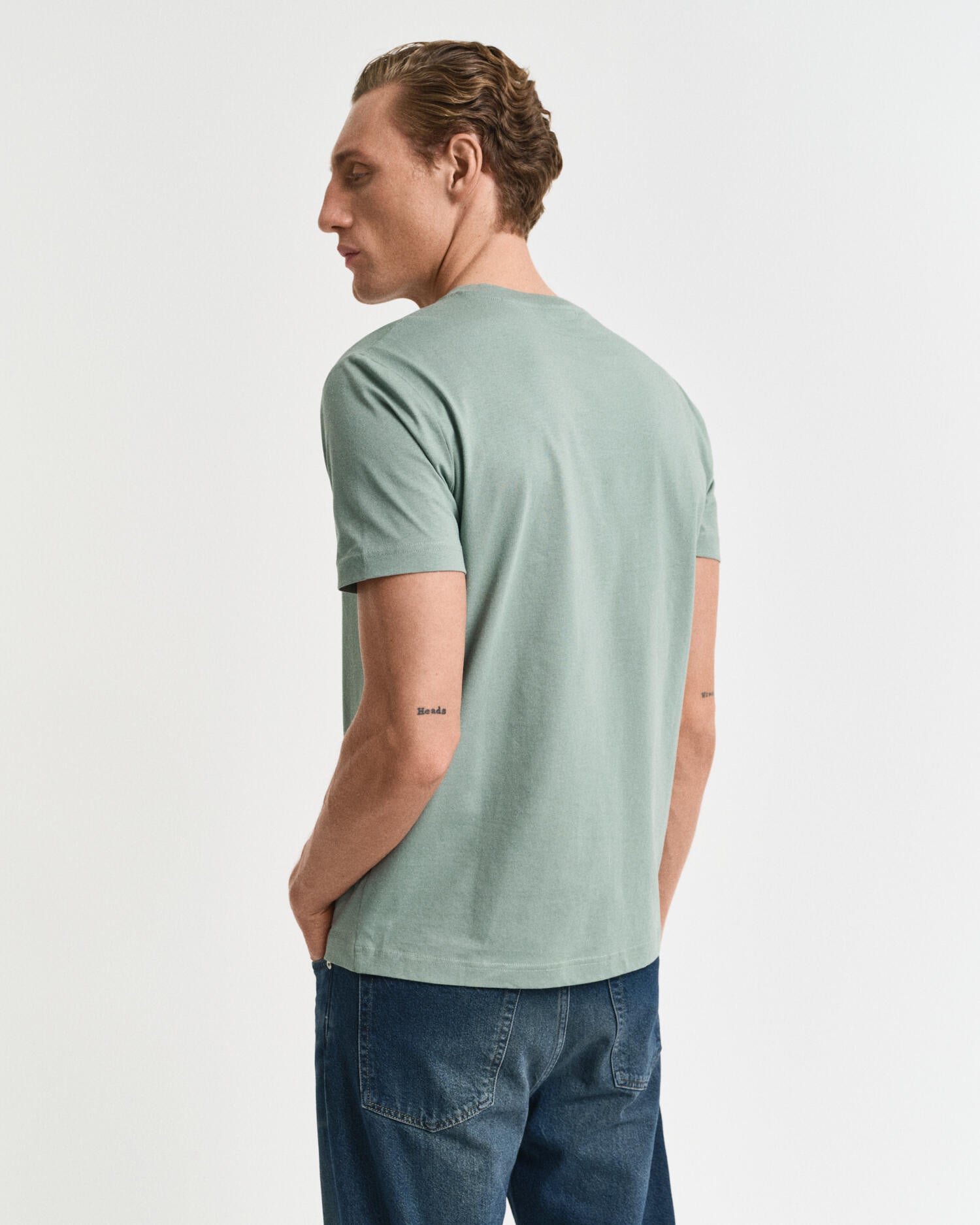 T-Shirt aus Baumwolle - 362-KALAMATA GREEN - Grün