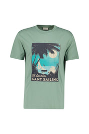 T-Shirt aus Baumwolle - 362-KALAMATA GREEN - Grün