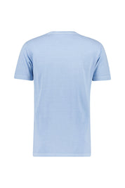 T-Shirt aus Baumwolle - 457-FRESH BLUE - Blau