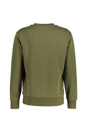 Sweatshirt aus Baumwolle - 303-MOSS GREEN - Grün
