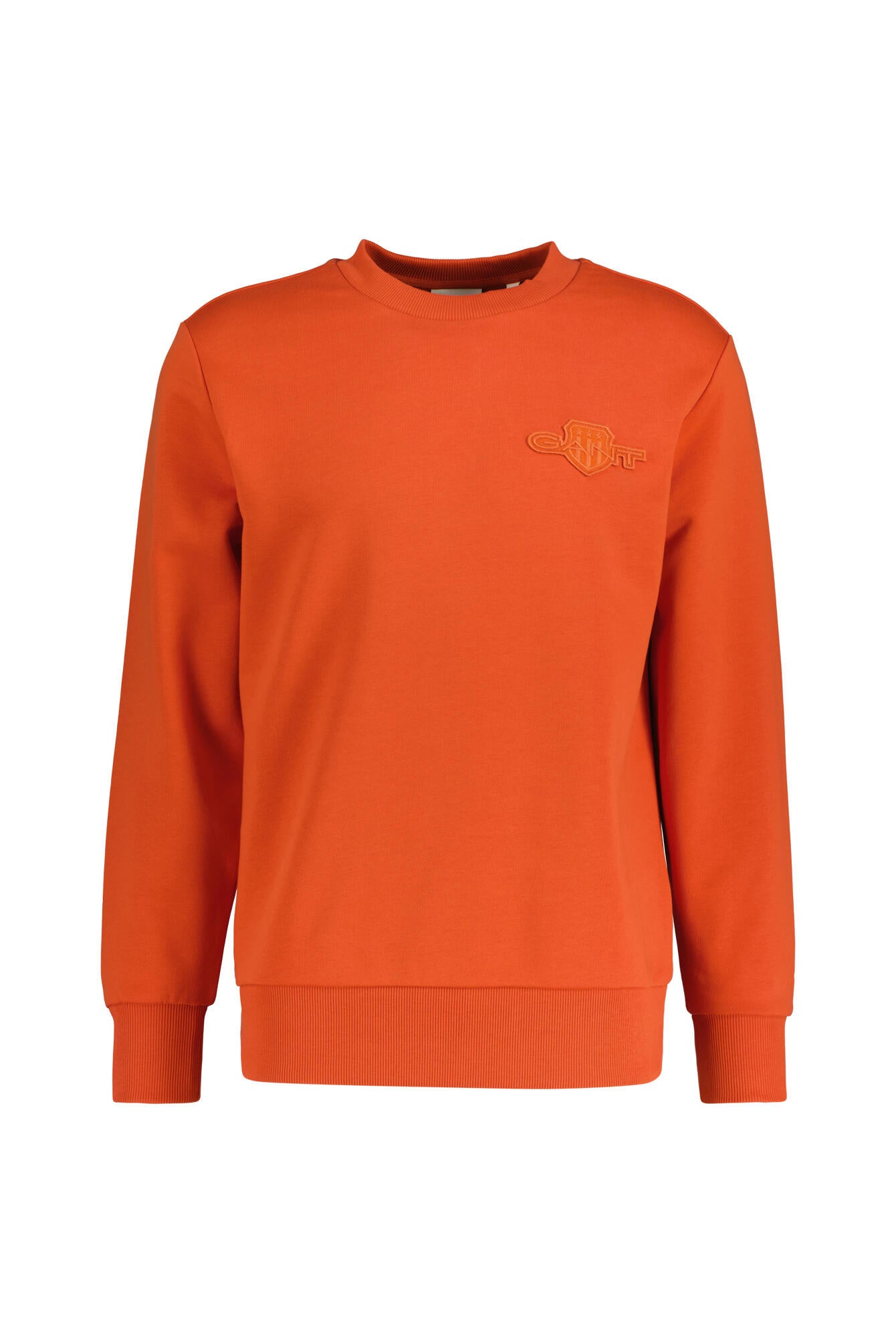 Sweatshirt aus Baumwolle - 845-DEEP ORANGE - Orange