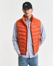 Daunenweste Regular Fit - 845-DEEP ORANGE - Orange
