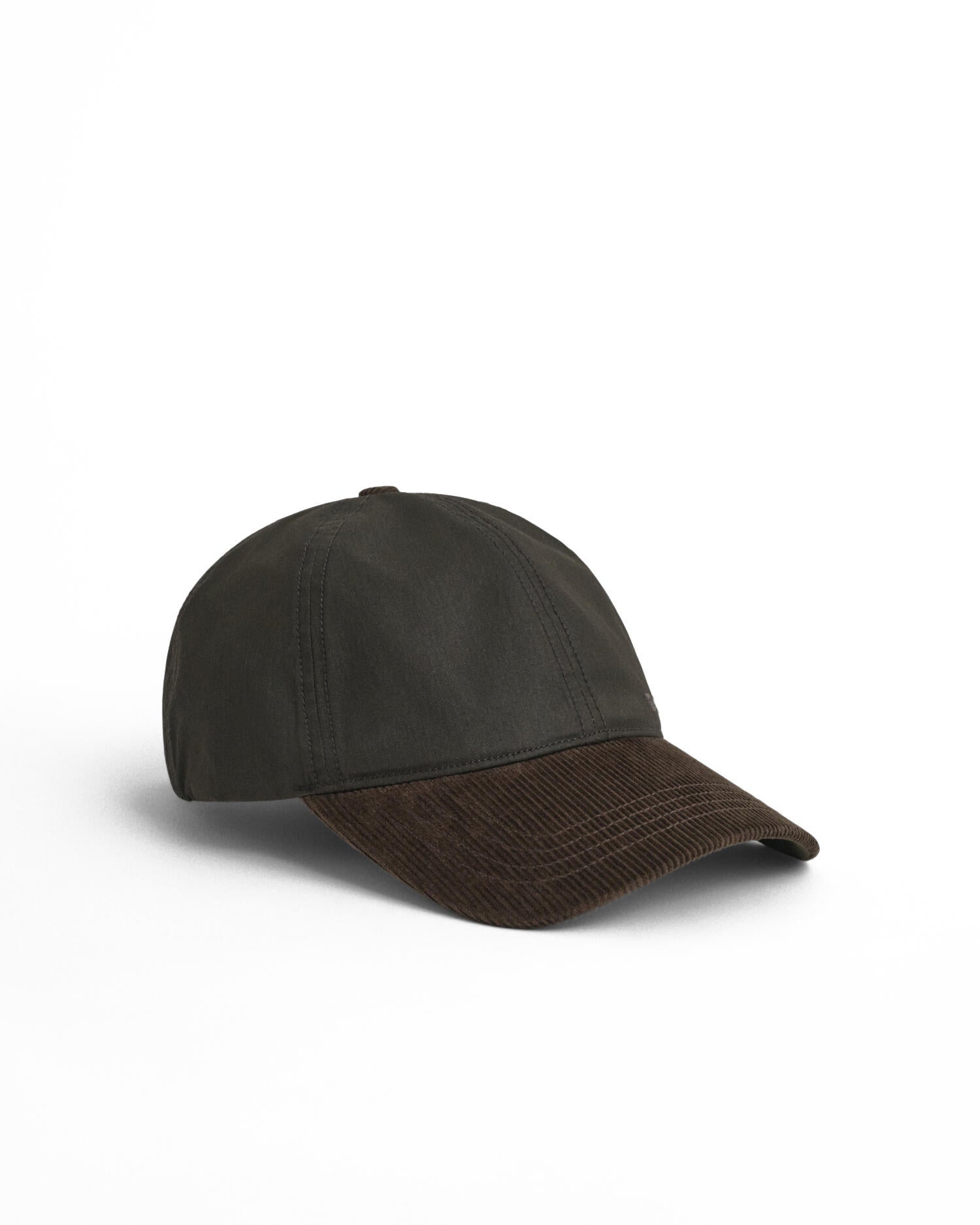 Cap aus gewachster Baumwolle - 315-DARK SAGE - Grün