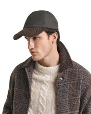 Cap aus gewachster Baumwolle - 315-DARK SAGE - Grün