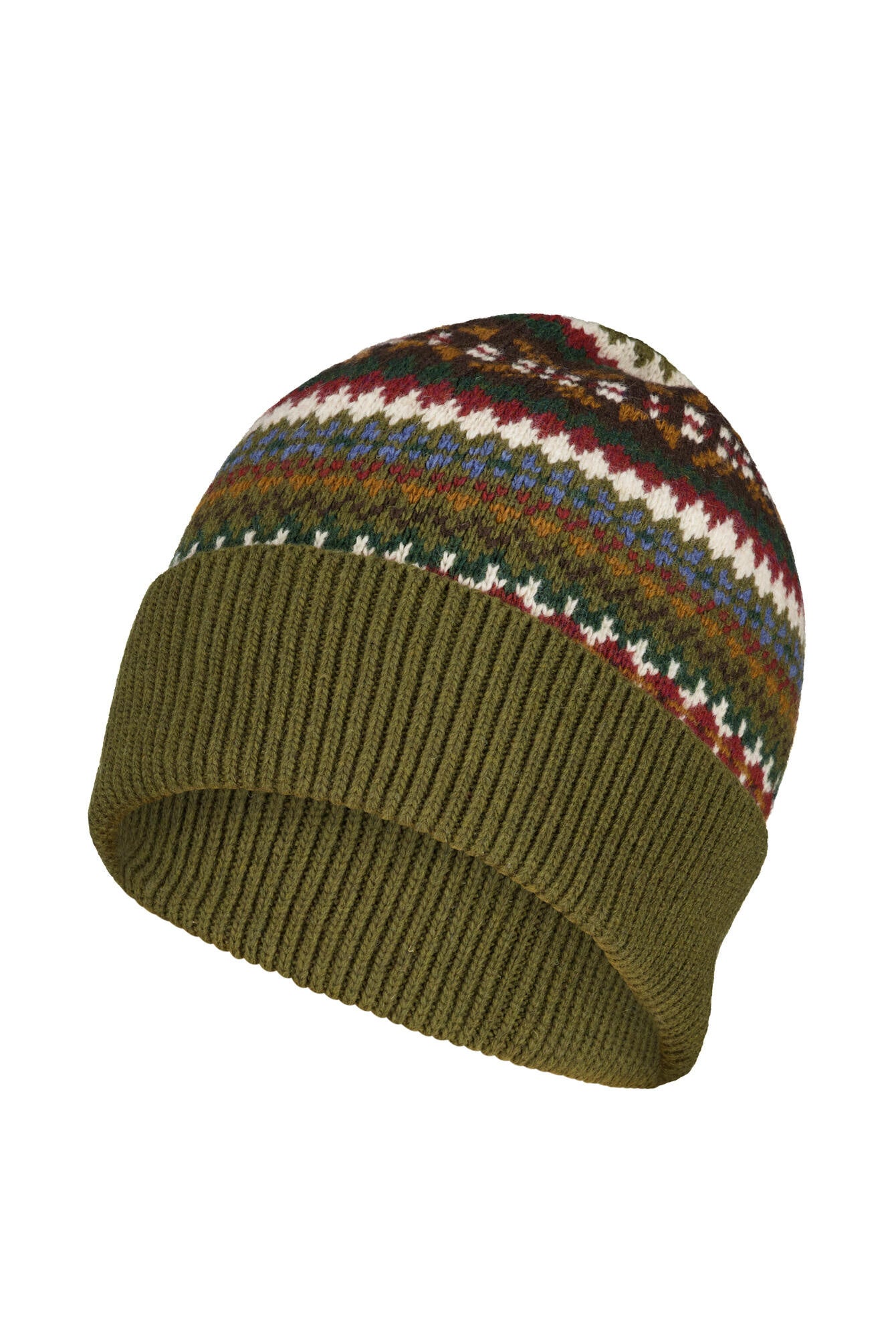 Strickmütze aus Wollmix - 360-COUNTRY GREEN - Khaki