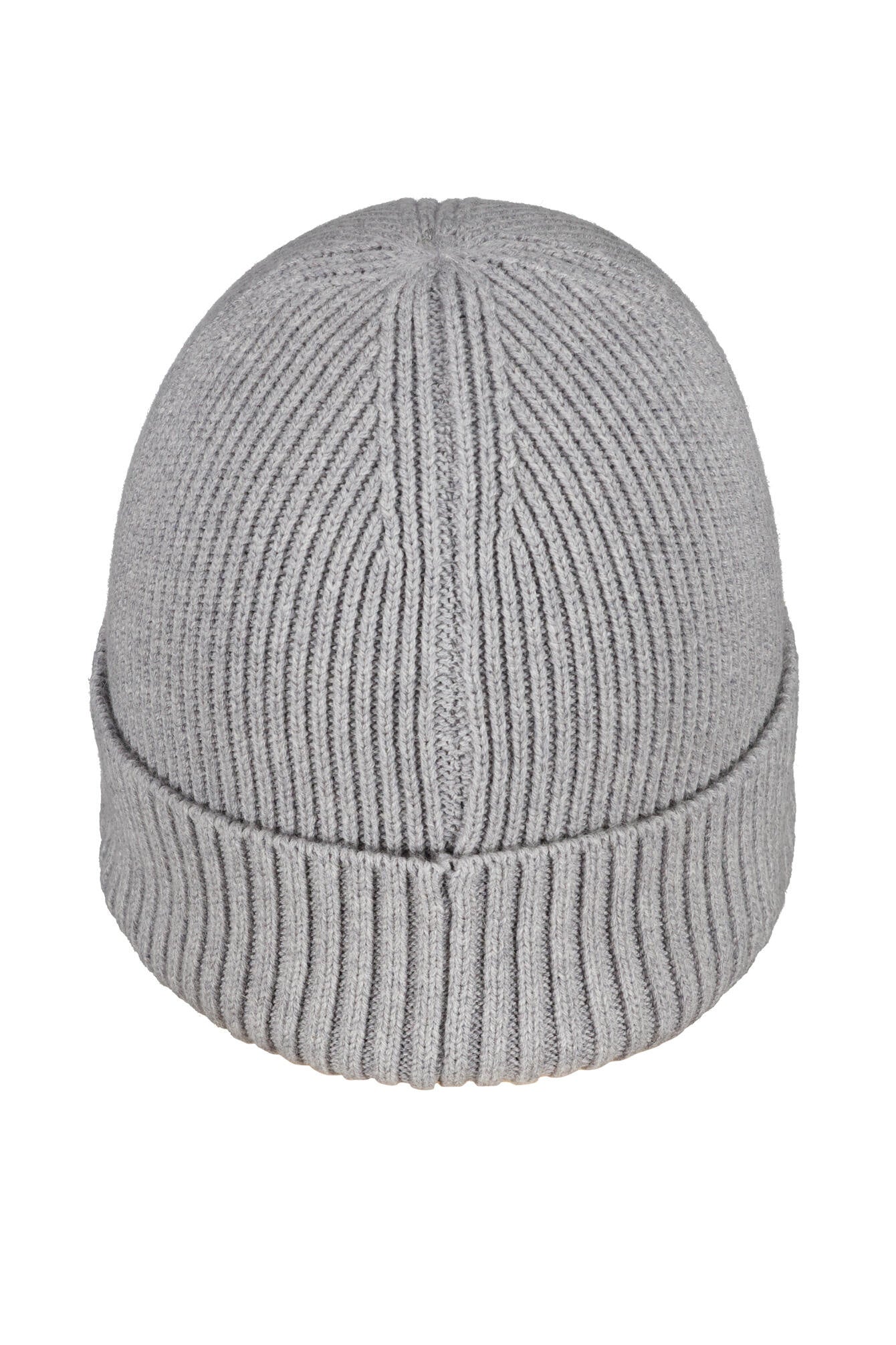 Strickmütze aus Baumwollmix - 93-GREY MELANGE - Grau