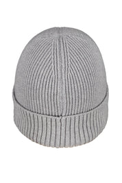 Strickmütze aus Baumwollmix - 93-GREY MELANGE - Grau