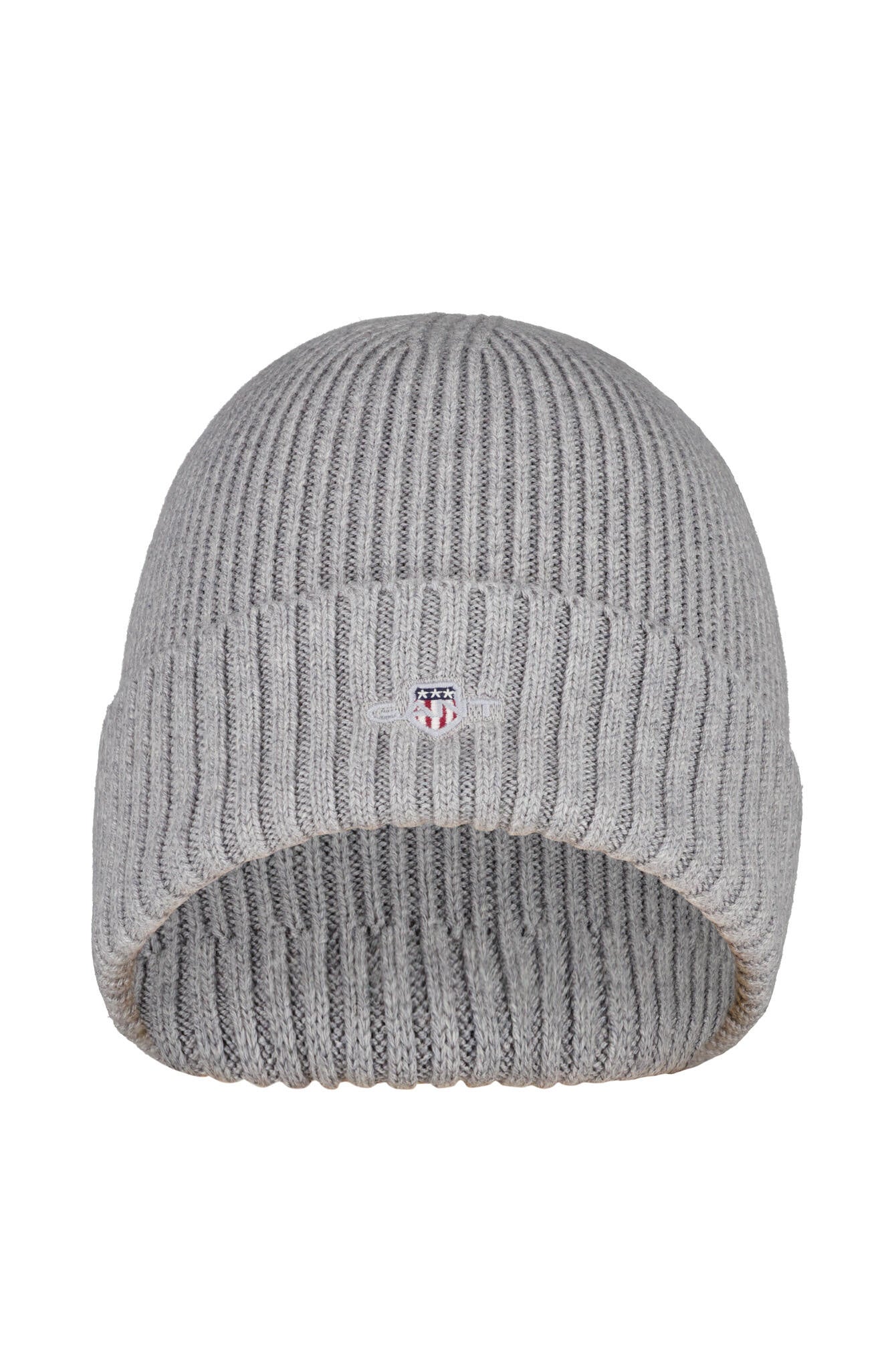 Strickmütze aus Baumwollmix - 93-GREY MELANGE - Grau