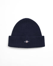 Strickmütze aus Baumwollmix - 410-MARINE - Blau