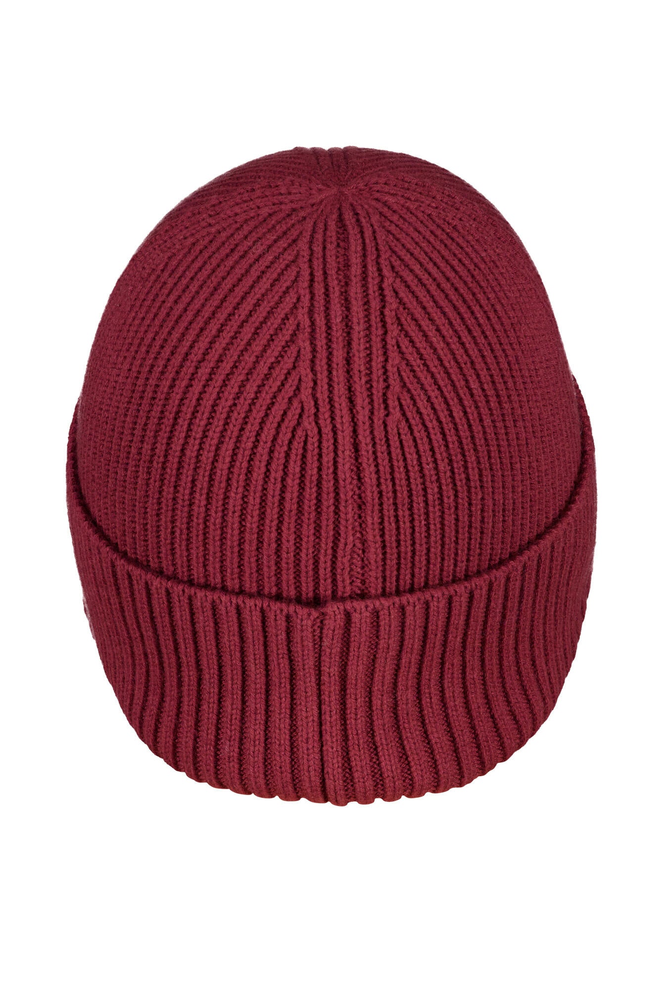 Strickmütze aus Baumwollmix - 604-PLUMPED RED - Rot