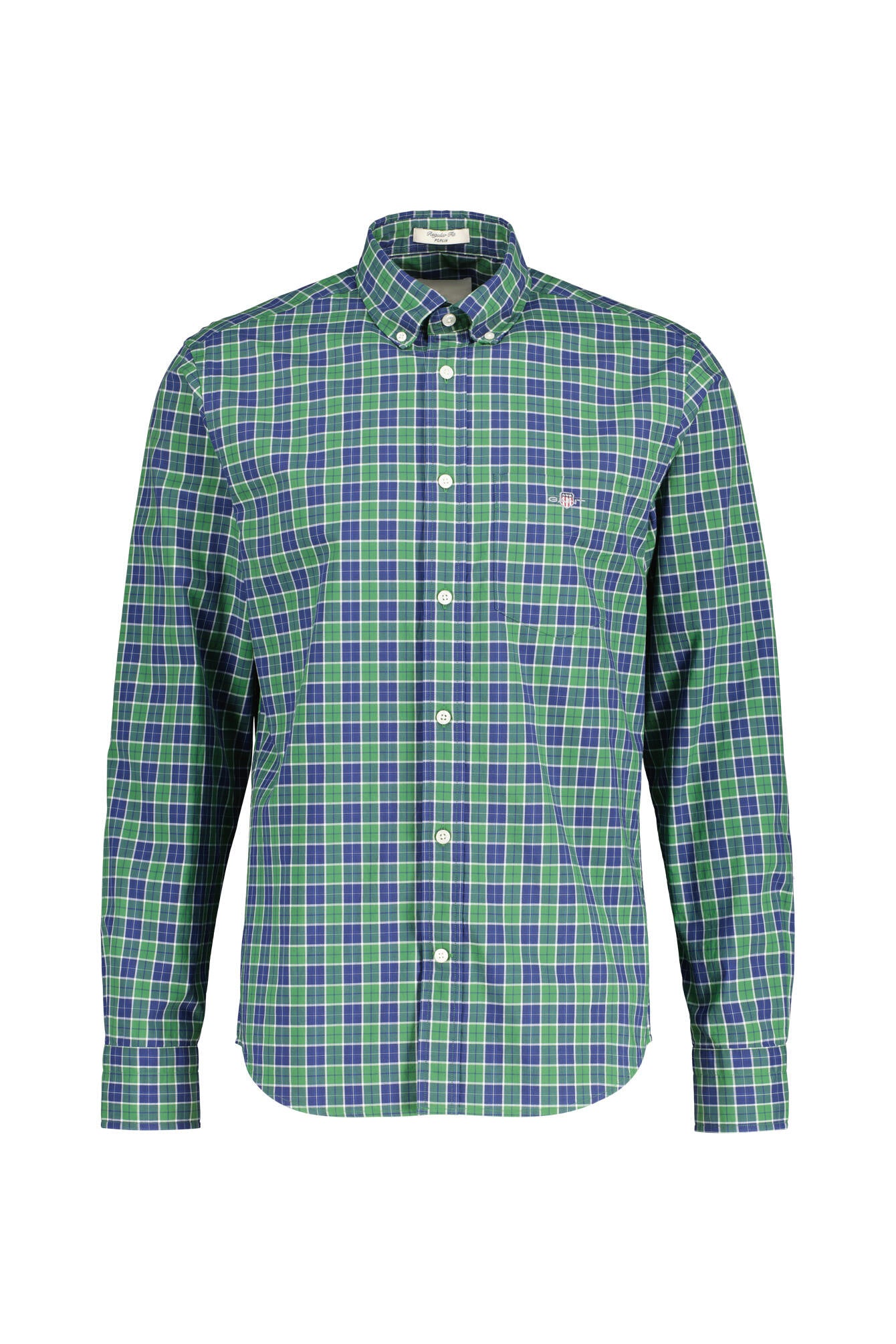 Hemd Regular Fit aus Popeline - 338-FOREST GREEN - Grün