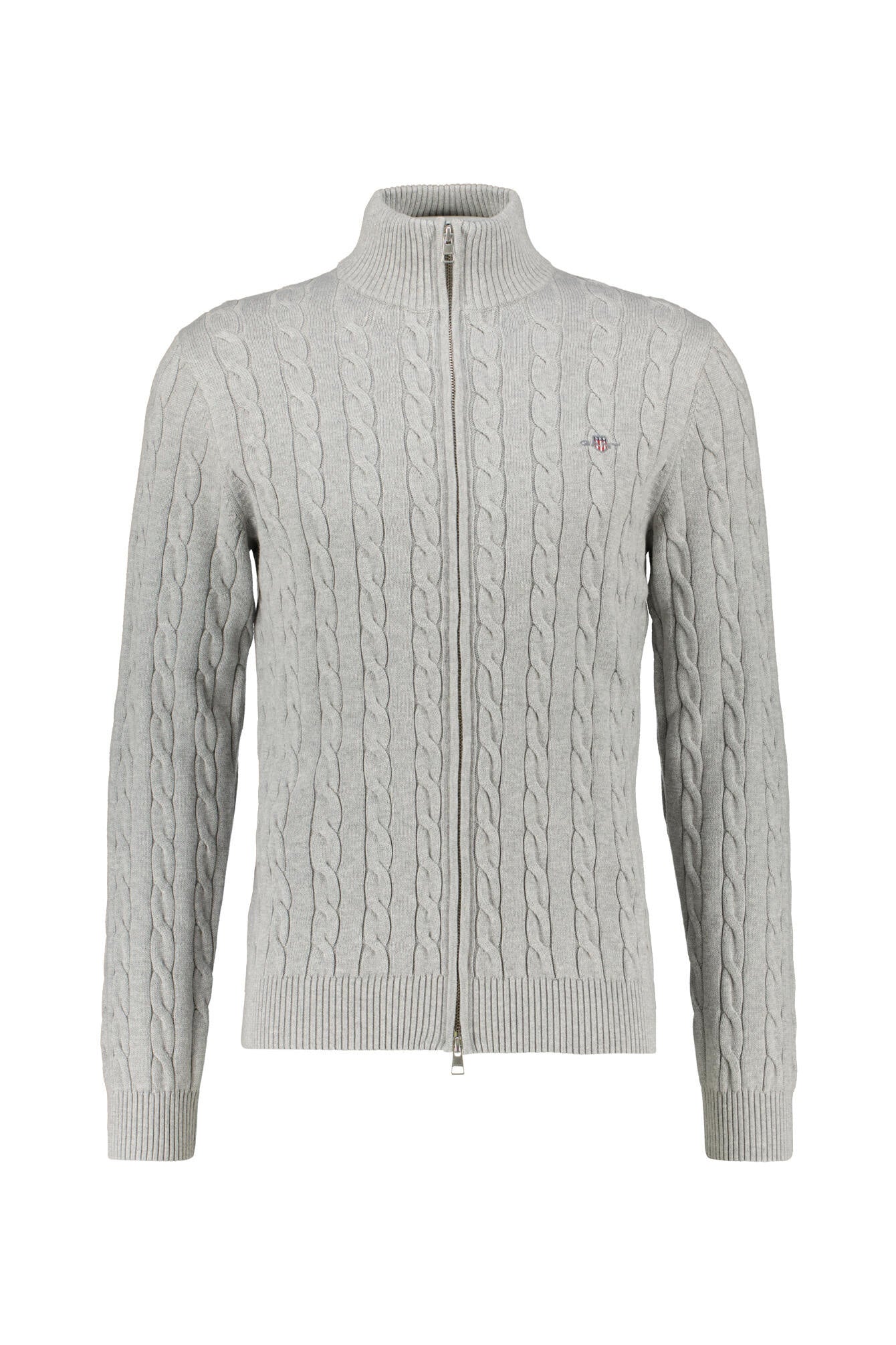 Strickjacke - 93-GREY MELANGE - Grau