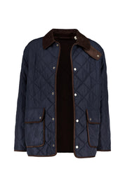 Fleecejacke gesteppt - 433-EVENING BLUE - Blau