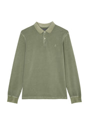 Langarm-Poloshirt - 484-olivia gray - Grün | Khaki