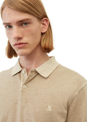 Langarm-Poloshirt - 724-mouse's back - Beige