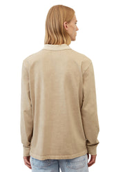 Langarm-Poloshirt - 724-mouse's back - Beige