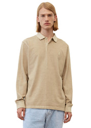 Langarm-Poloshirt - 724-mouse's back - Beige