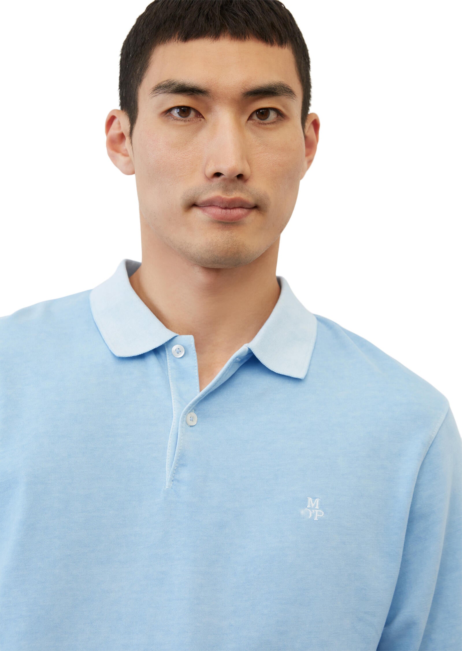 Langarm-Poloshirt - 832-blue heron - Blau