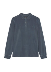 Langarm-Poloshirt - 898-dark navy - Blau