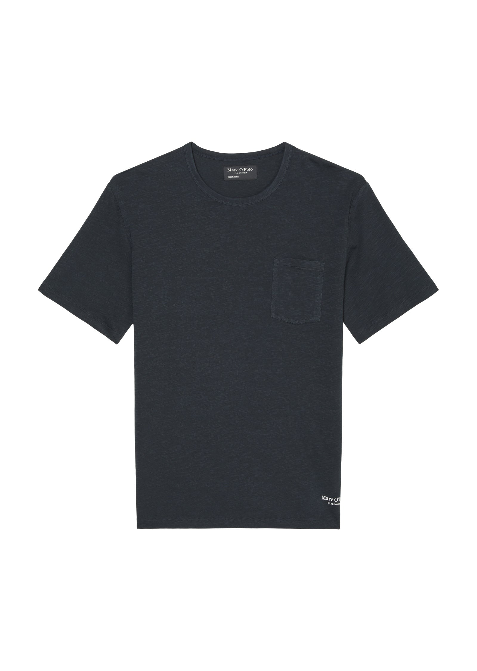 T-Shirt mit Brusttasche - 898-dark navy - Blau