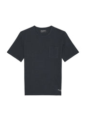 T-Shirt mit Brusttasche - 898-dark navy - Blau