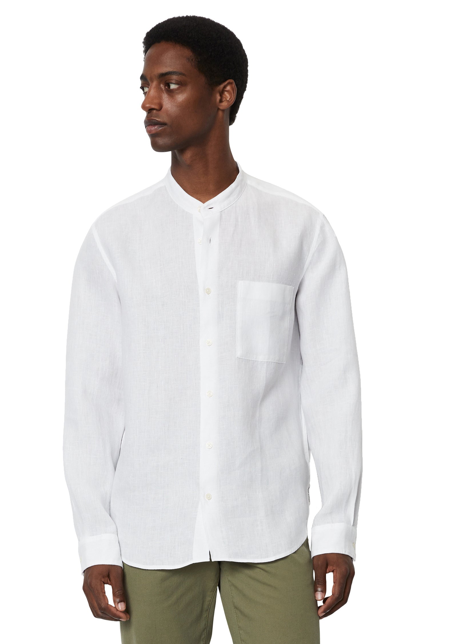 Leinenhemd Regular Fit - 100-white - Weiß