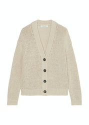 Strickcardigan aus Baumwollmix - 756-dusty field - Beige