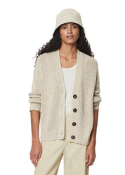 Strickcardigan aus Baumwollmix - 756-dusty field - Beige