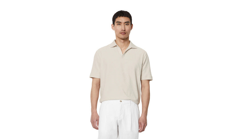 Poloshirt aus Frottee - 161-puritan - Beige