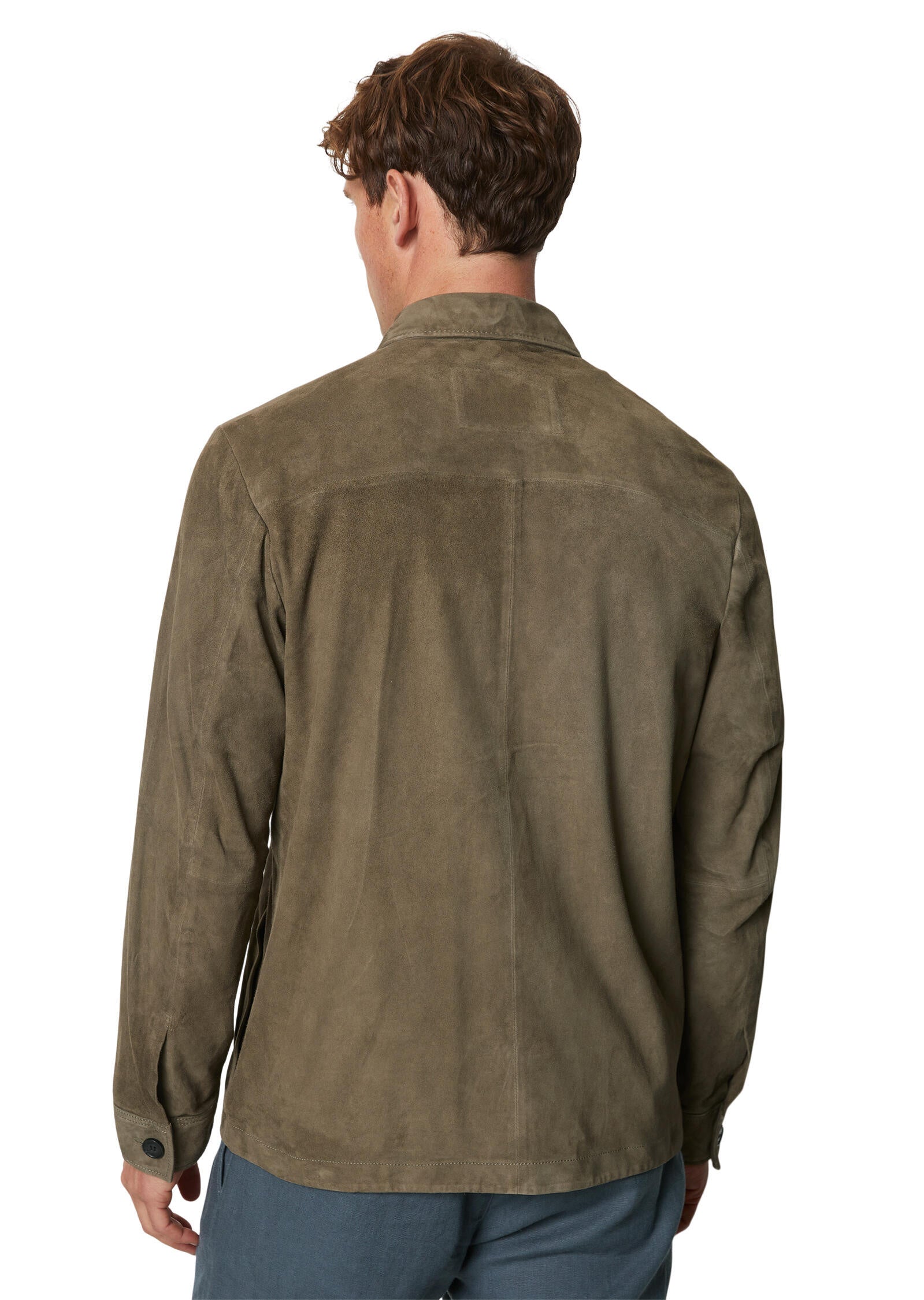 Overshirt aus Leder - 734-coffee beans - Braun