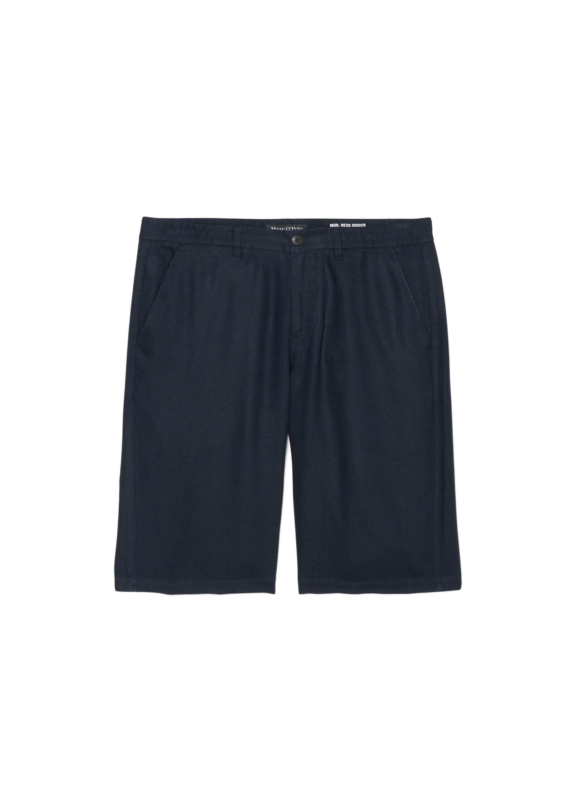 Leinenshorts Regular Fit - 898-dark navy - Blau