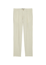 Leinenhose Tapered Fit - 707-gray silk - Creme