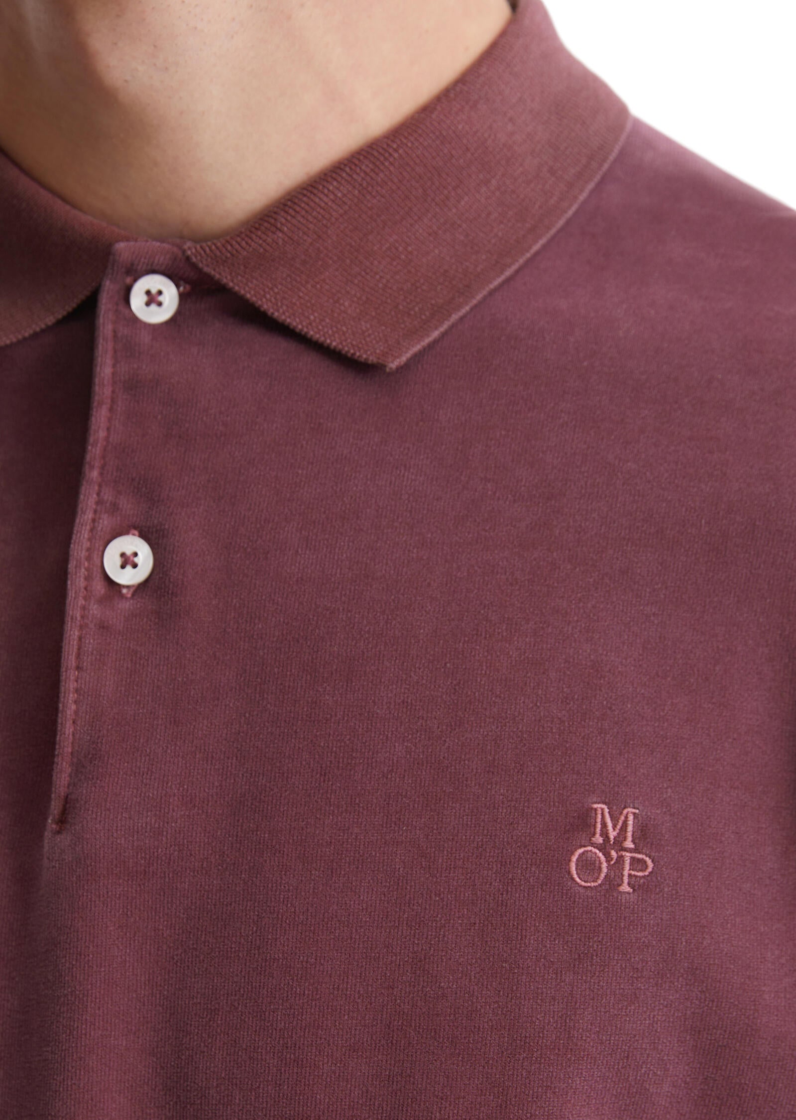 Poloshirt mit langen Ärmeln - 349-wine berry - Rot