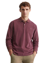 Poloshirt mit langen Ärmeln - 349-wine berry - Rot