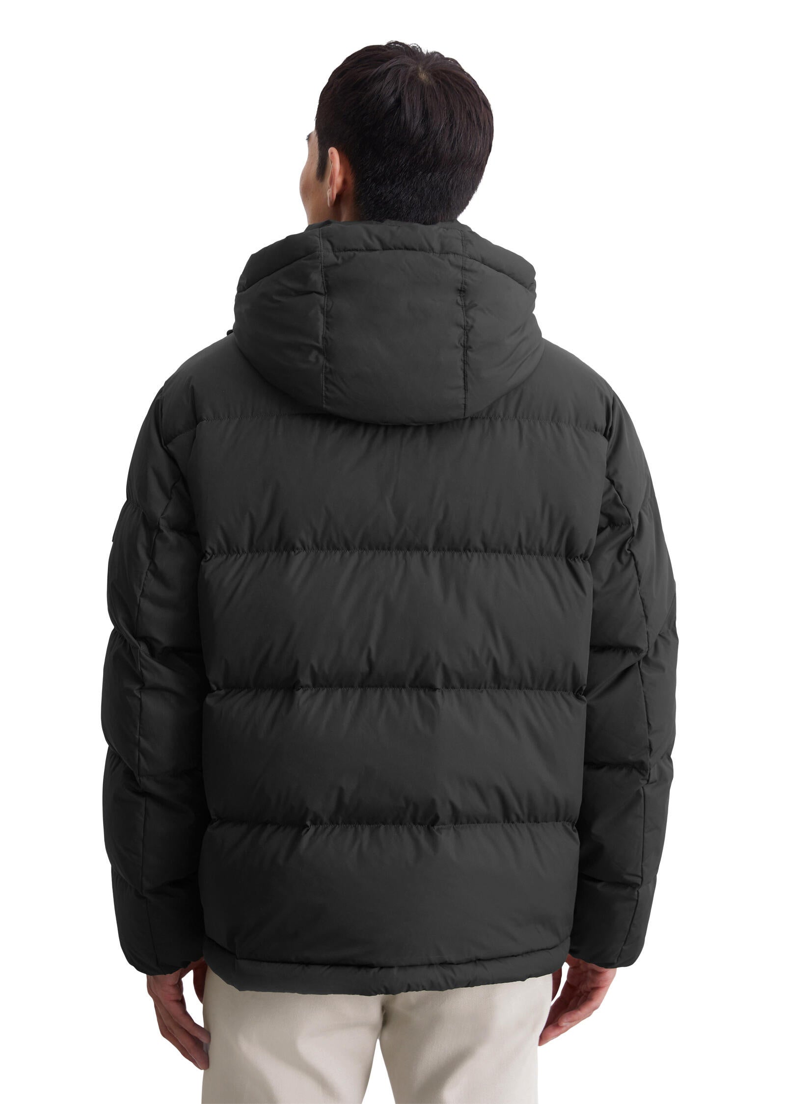 Daunenjacke mit abnehmbarer Kapuze - 990-black - Schwarz