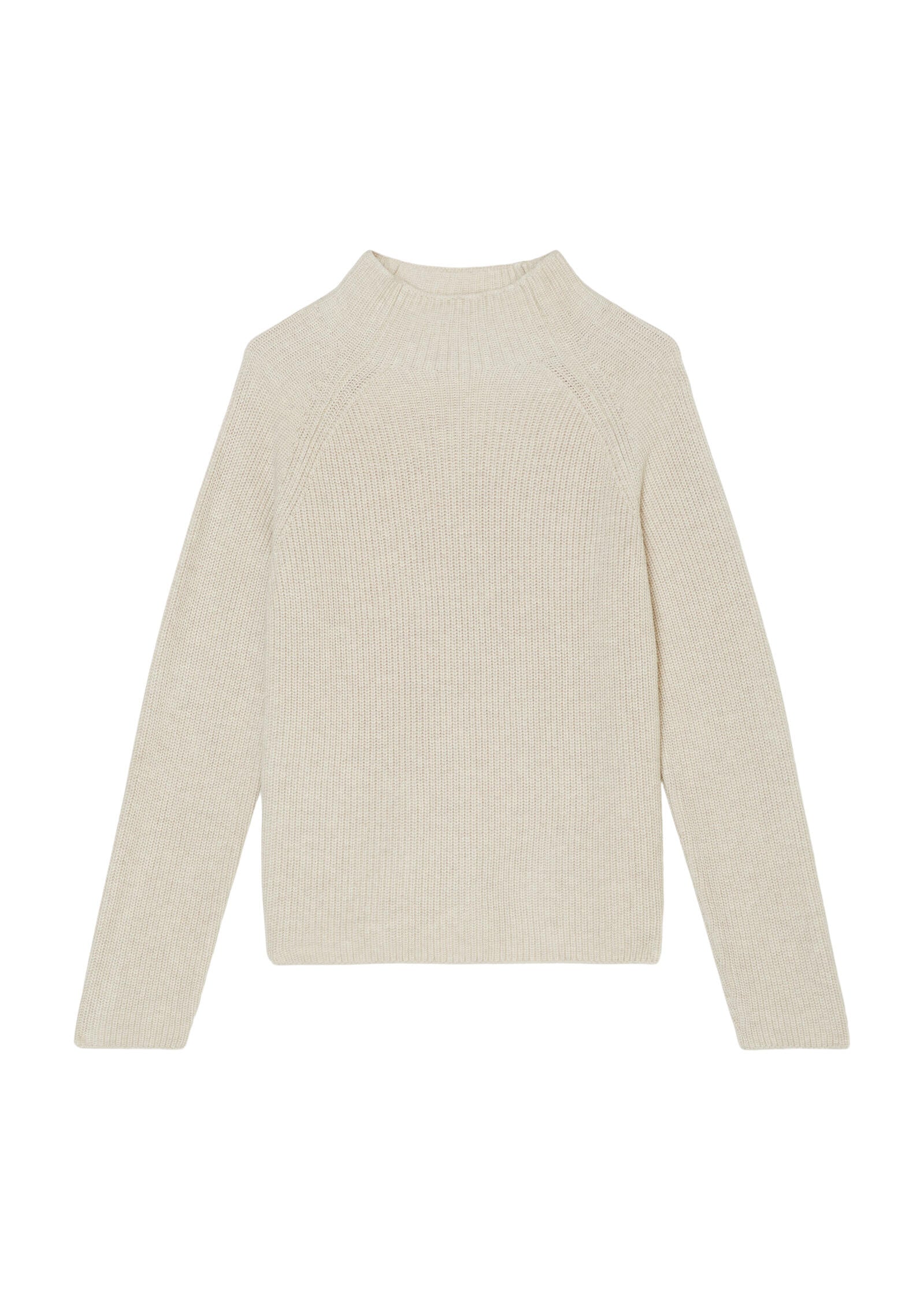 Strickpullover mit Turtleneck - 145-sandy melange - Beige