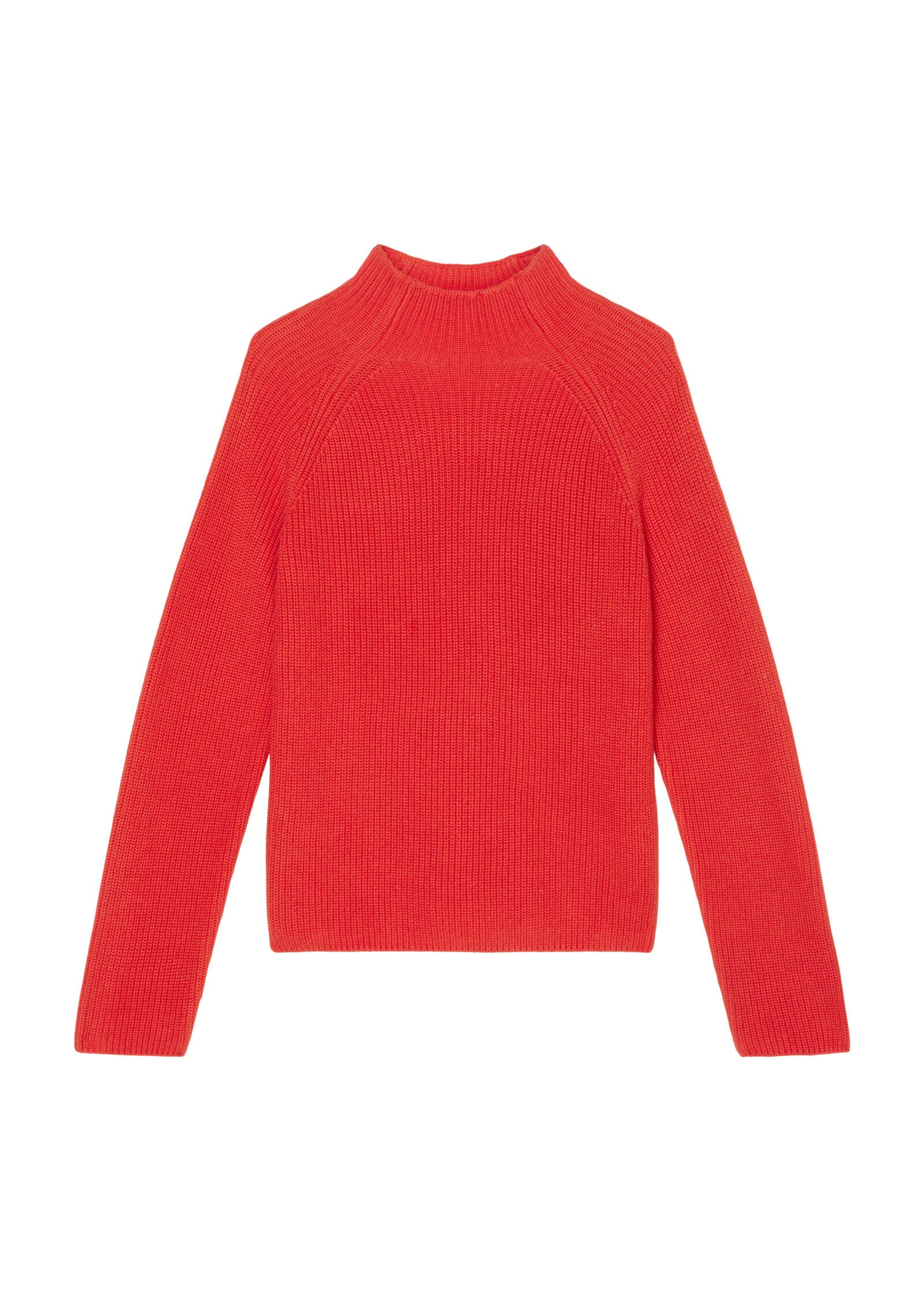 Strickpullover mit Turtleneck - 356-poppy red - Rot