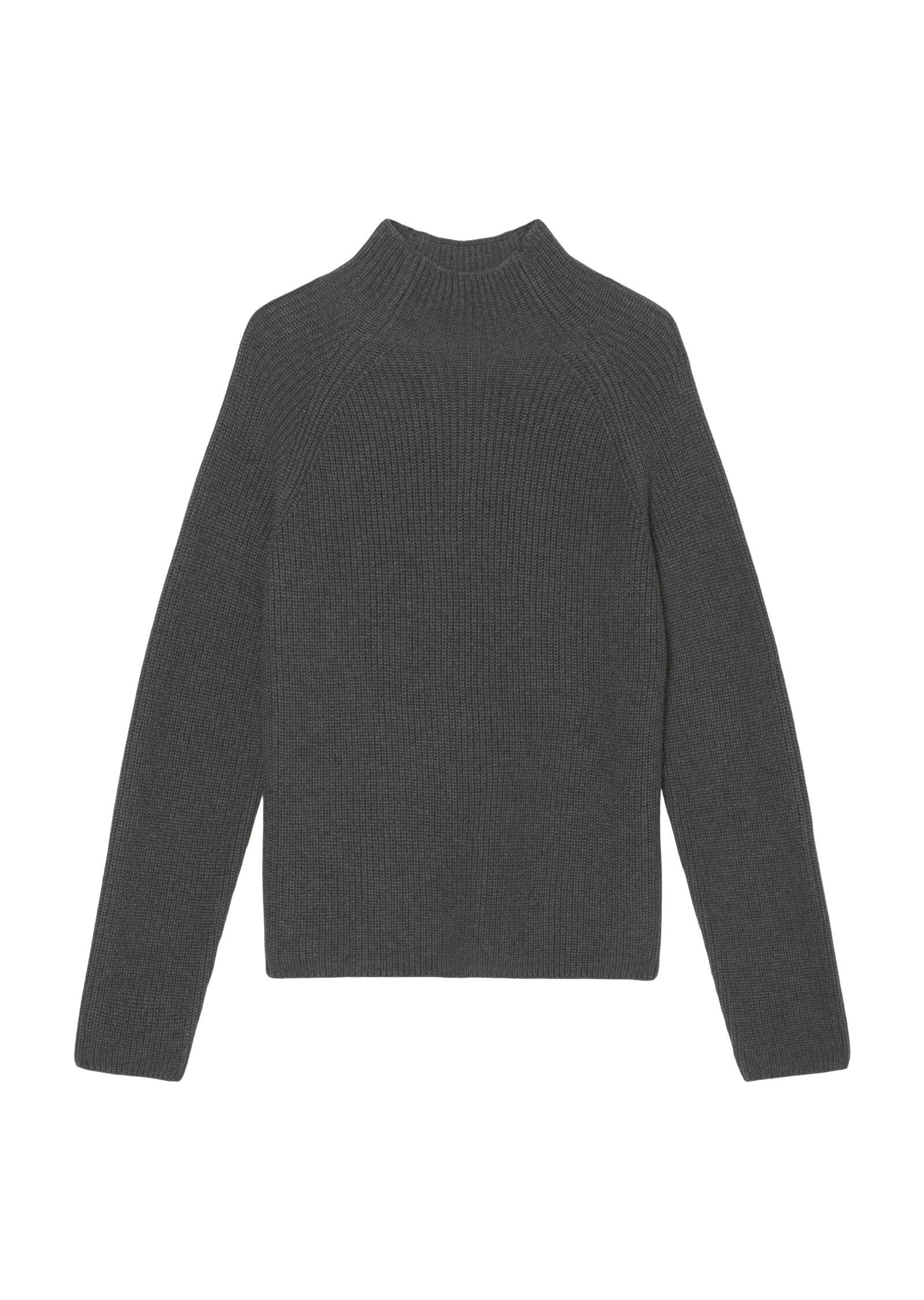 Strickpullover mit Turtleneck - 966-deep grey melange - Grau