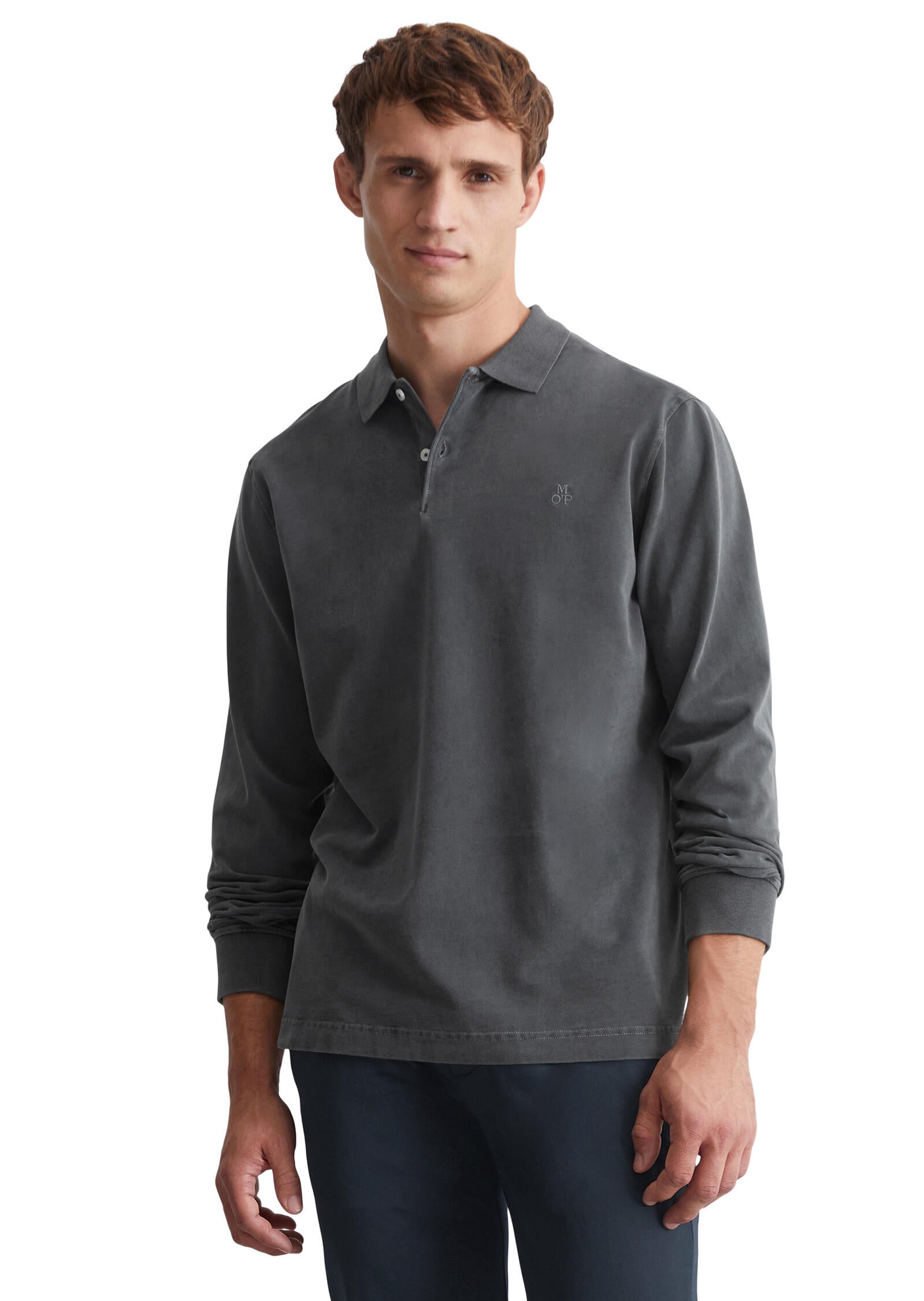 Poloshirt - 974-pirate black - Grau